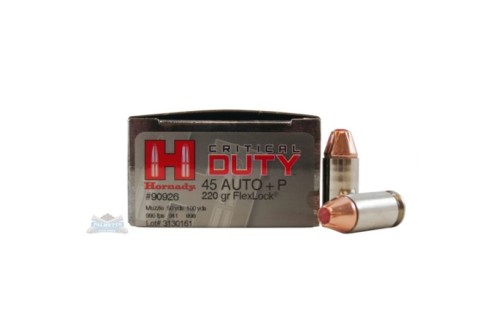 Hornady 45 Auto/ACP+P 220gr Critical Duty Ammunition 20rds - 90926