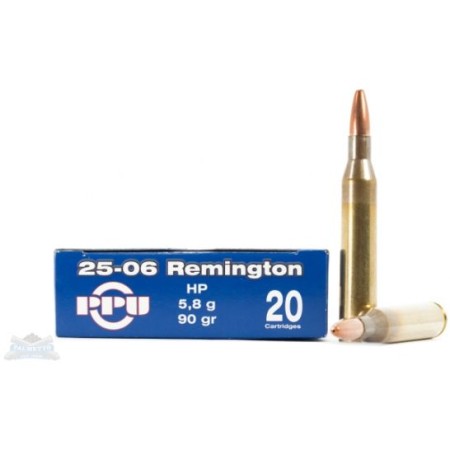 Ppu 25-06Rem HP 90 Grain Weight 20/500 PP2.7