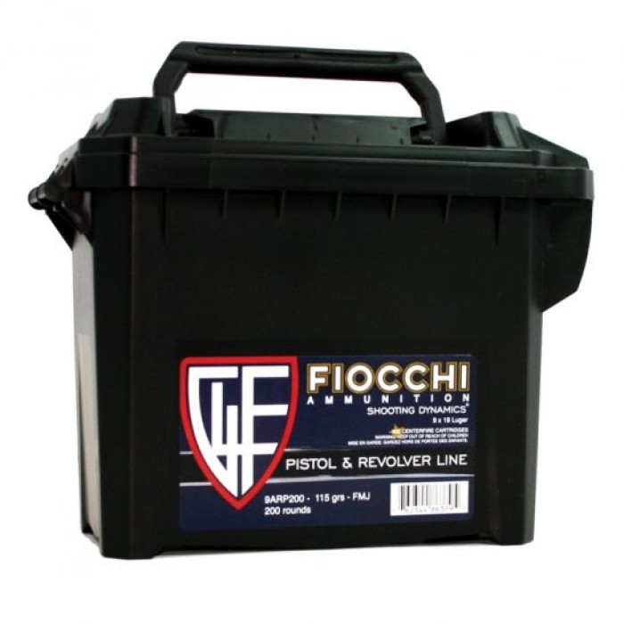 Fiocchi 9Mm 115Gr Fmj 9ARP200