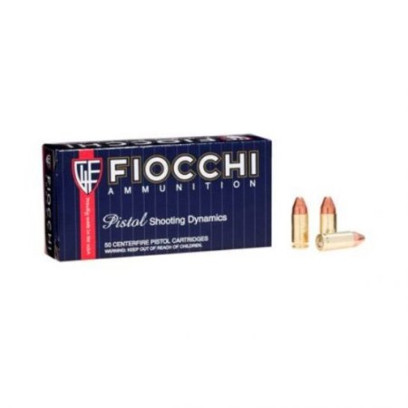 Fiocchi 9mm 115 gr Complete Metal Jacket 50 Rounds Ammunition - 9APCMJ