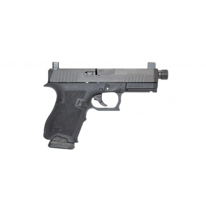 PSA Dagger Compact 9mm Pistol With Extreme Carry Cuts, Suppressor Night Sights, and Threaded Barrel - Black DLC