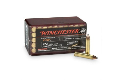 Winchester 22 WMR/Magnum 30gr VMAX Ammunition 50rds - X22M2QPT