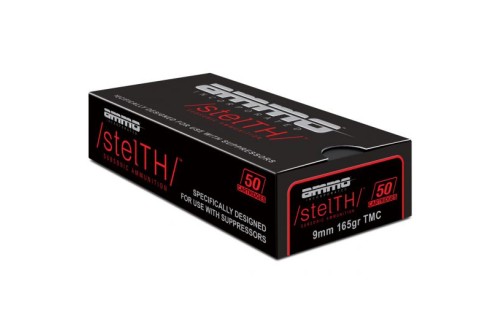 Ammo Inc stelTH 9mm Ammo 165gr TMJ Subsonic 50 rds/box - 9165TMC-STL