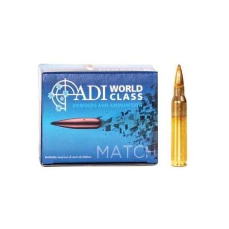 ADI World Class Ammunition .223 Remington 69 gr BTHP 20rds Rifle Ammo for Precision Shooting - ADI9332153003289