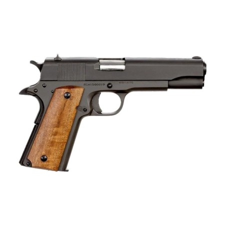 Rock Island 51615 GI Standard FS 9Mm Luger Caliber With 5" Barrel, 10+1 Capacity, Overall Black Parkerized Finish Steel, Beavertail Frame, Serrated Slide & Black Rubber Grip