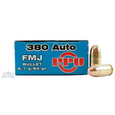 PRVI Partizan 380 Auto/ACP 94gr FMJ Ammunition 50rds - PP-R3.2