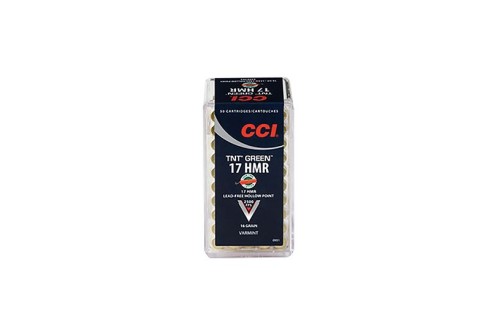 CCI .17 HMR 16gr TNT Green HP Ammunition 50rds - 951