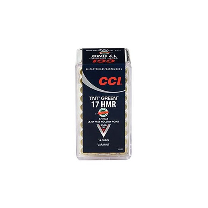 CCI .17 HMR 16gr TNT Green HP Ammunition 50rds - 951