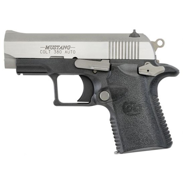 Colt Mustang 380 ACP 2-3/6+1 Semi Auto Blowback Hammer Fired Pistol, Black - O6796