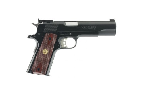 Colt Gold Cup National Match 45 ACP 8+1 Round Semi Auto Hammer Fired Pistol, Blue - O5870A1