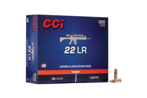 CCI .22 Long Rifle 40gr Copper Plated RN AR Tactical Ammunition 300rds - 956