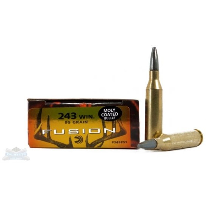 Federal 243 95gr Fusion Ammunition 20rds - F243FS1