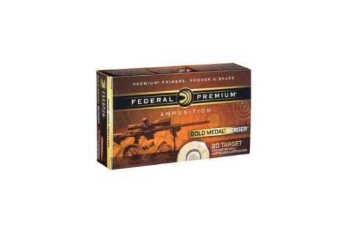 Federal Gold Match Berger 6.5 Creedmoor 130gr Hybrid OTM Rifle Ammunition, 20rds - GM65CRDBH130