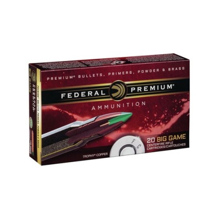 Federal Vital-Shok Trophy Copper 6.5 Creedmoor 120gr Rifle Ammunition - P65CRDTC1