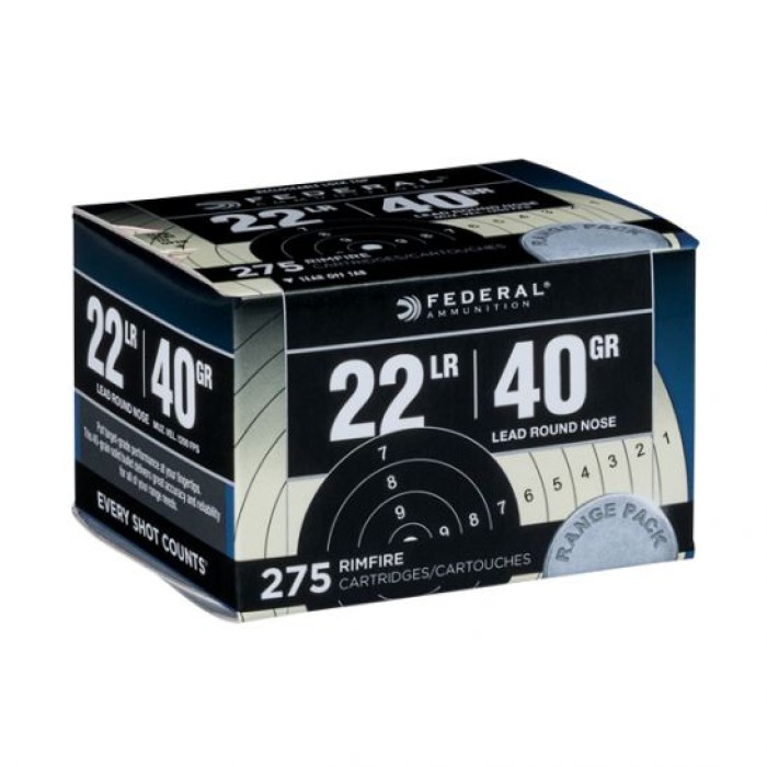 Fed Rge&Fld 22Lr 40Gr Lrn 275/2750 729