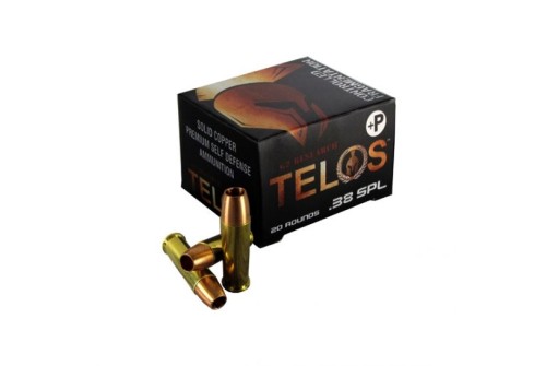 G2 Research .38 Special+P 105 gr SCHP Telos Ammunition, 20 Rounds - G00618