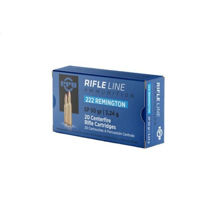 Prvi Partizan .222 Remington SP 50gr 20 Rounds Ammunition - PP2.1