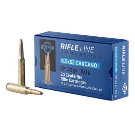 Prvi Partizan 6.5x52 Carcano SP 123gr 20 Rounds Ammunition - PP6CS