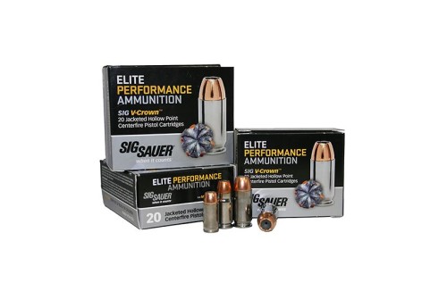 Sig Sauer 9mm 147gr JHP V-Crown Elite Performance Ammunition 20rds - E9MMA3-20