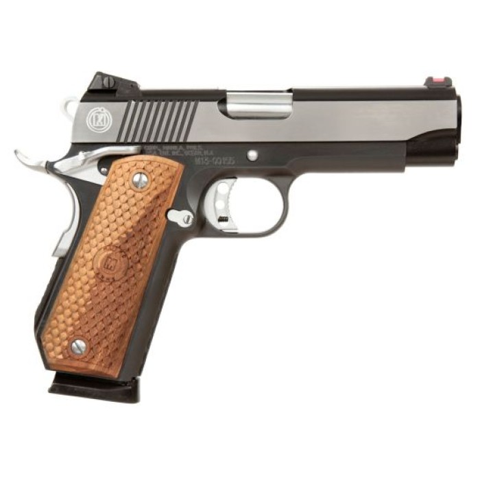 MAC 1911 Bobcut 45 ACP 8+1 Round Pistol, Black Chrome - M19BC45BC