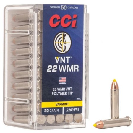 CCI 30 gr VNT .22 WMR Ammo, 50/box - 969CC