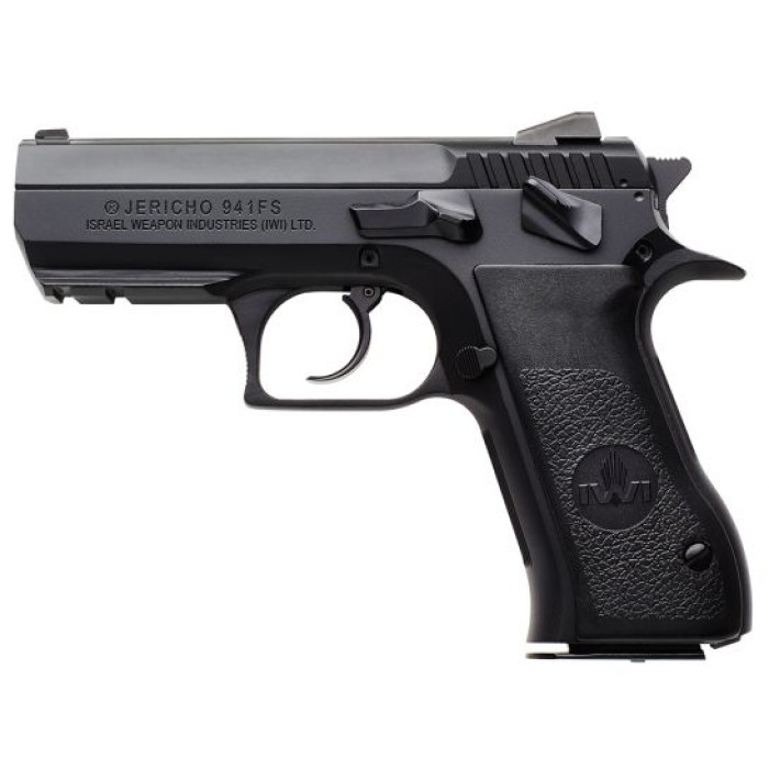 IWI Jericho 941 FS45 Mid-Size 45 ACP 16 Round Semi Auto Short Recoil Operated Pistol, Black - J941FS45