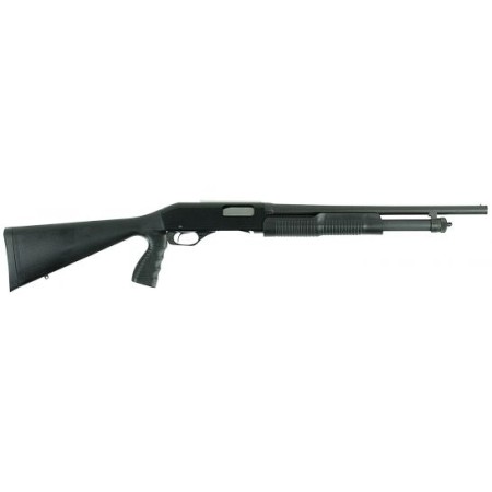 Savage Arms Stevens 320 Security Bead Sight with Pistol Grip 20 Gauge Pump-Action Shotgun, Matte Black - 22438