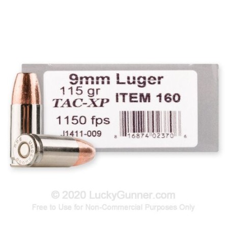 9mm - 115 Grain TAC-XP - Underwood - 20 Rounds