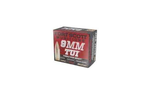 Fort Scott Munitions TUI Nickel Plated 9mm 115-Grain 20-Rounds SCS