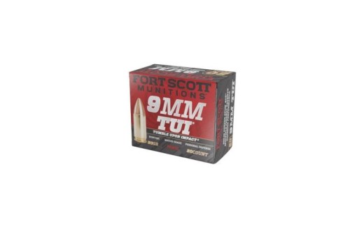 Fort Scott Munitions TUI Nickel Plated 9mm 80-Grain 20-Rounds SCS