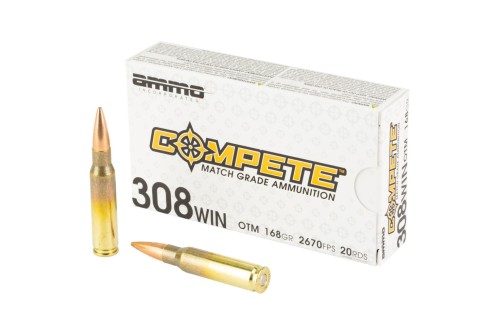 Ammo Inc Compete .308 WIN/7.62 NATO, 168gr, OTM - 20 rounds [MPN: 308168-OTM-A20]