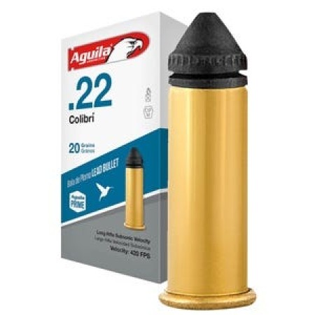 Aguila Colibri .22 LR, 20gr, Subsonic Powerderless Lead - 1000 Rounds [MPN: 1B220337]