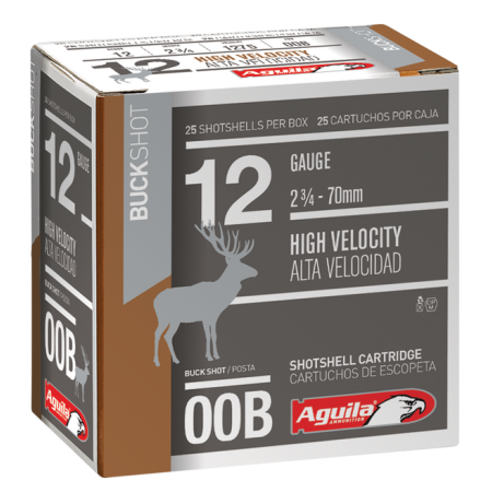 Aguila High Velocity Field 12 GA 00 Buck 25-Rounds 2.75"