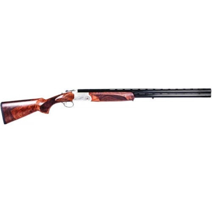 American Tactical Imports Cavalry SX Compact .410 Bore 26" Vent Rib Barrels 3" Chambers 2rd Engraved Silver Receiver Walnut Stock Blued Over/Under Shotgun ATIGKOF410SVY