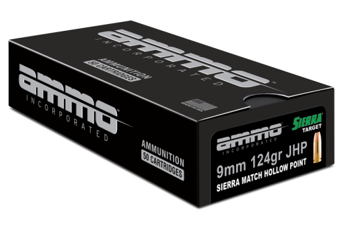 Ammo Inc Signature 9mm 124 Gr Sierra Match Jacket Hollow Point 50rds