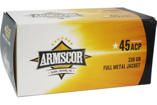 Armscor 50443 Pistol Value Pack 45 ACP 230 gr Full Metal Jacket (FMJ) Value Pack 100 Bx