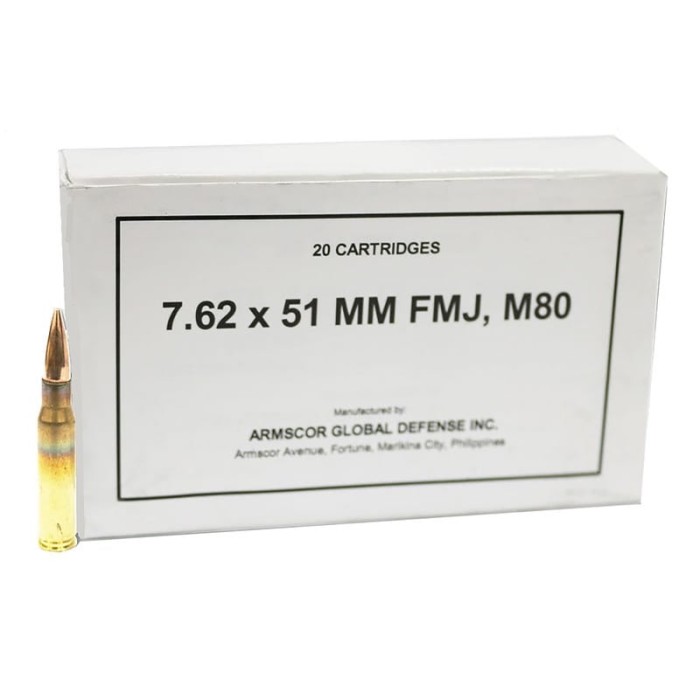 Armscor , Arms 50319 7.62*51 147gr M80             20rds