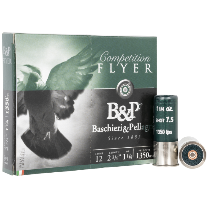 B&P Competition Flyer 12 GA #7.5 Shot 1-1/4 oz 10-Rounds 2.75" 1350 FPS