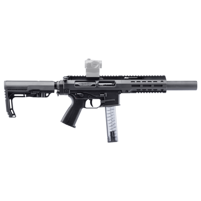 B&T SPC9-G 9mm SD Black Pistol w/Telescopic Brace Adapter (NFA) BT-500003-SD-TB-US