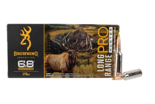 Browning Long Range Pro Hunter 6.8mm Western 175gr Centerfire Ammo - 20 Rounds