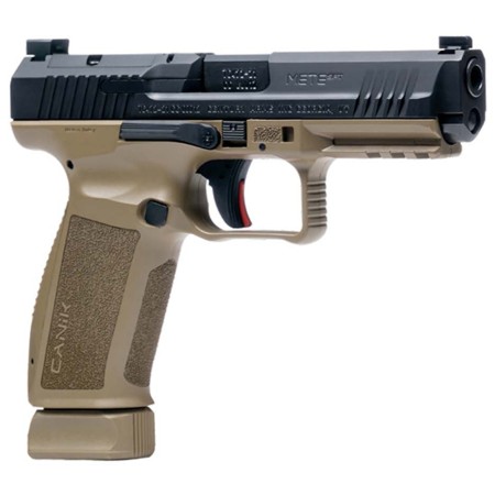 Canik MeteSFT 9mm, 4.4" Barrel, Optics Ready, FDE/Black, 20rd