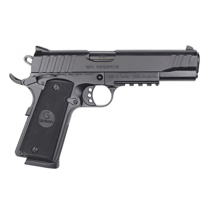 EAA Girsan MC1911S Reserve .45 ACP, 5" Barrel, 3-Dot Sights, Black, 8rd