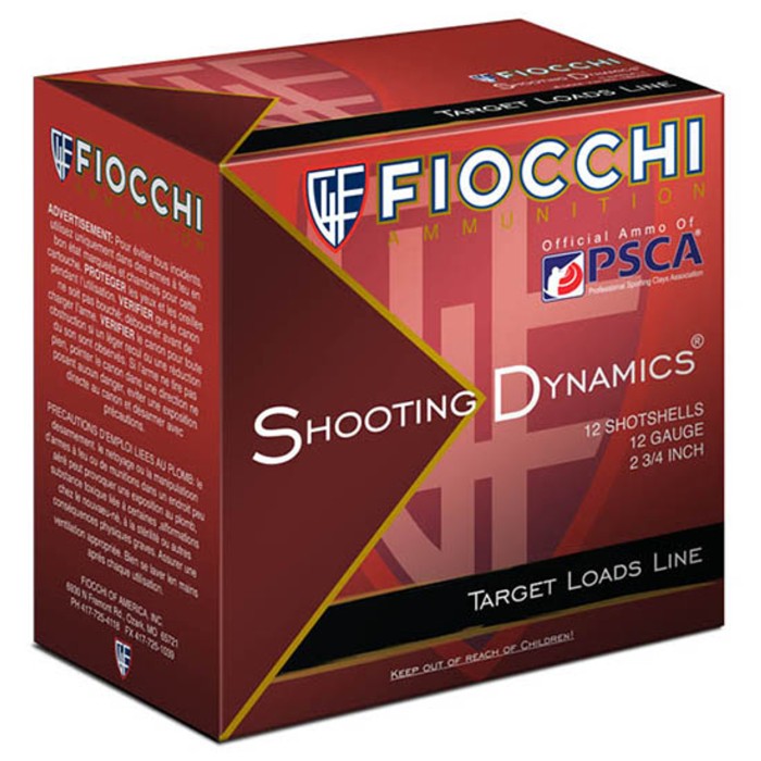 Fiocchi Heavy Clay Target Loads, 12 Gauge, 2 3/4