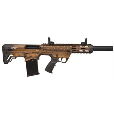 Gforce Arms GFY-1 12 Ga, 3" Chmbr,18.5" Barrel, Burnt Bronze Flag, FlipUp Sights, 5rd