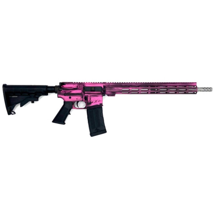 GREAT LAKES FIREARMS GL-15 RIA 223 WYLDE 16IN BBL ORC BATTLEWORN PRISON PINK/SS 30RD MAG