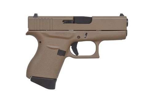 Glock 43 9mm Luger 3.39in FDE Cerakote Pistol - 6+1 Rounds