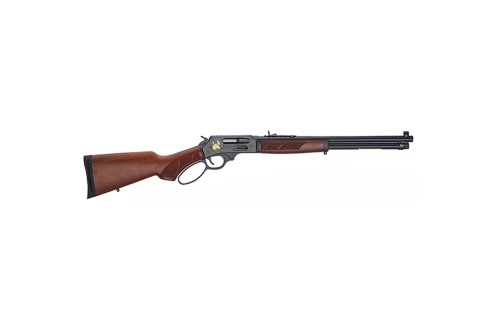 Henry Side Gate Wildlife 45-70 Gov 4+1 18.43" Fancy American Walnut Blued Right Hand with Large Loop