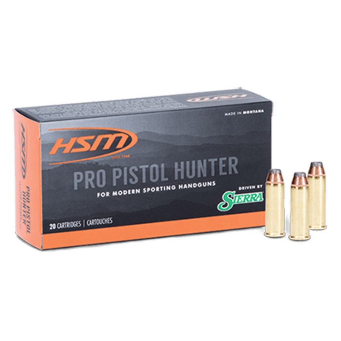 HSM 44 Magnum 240 gr JHC Propistol hunter 50/Box, 44 Remington Magnum