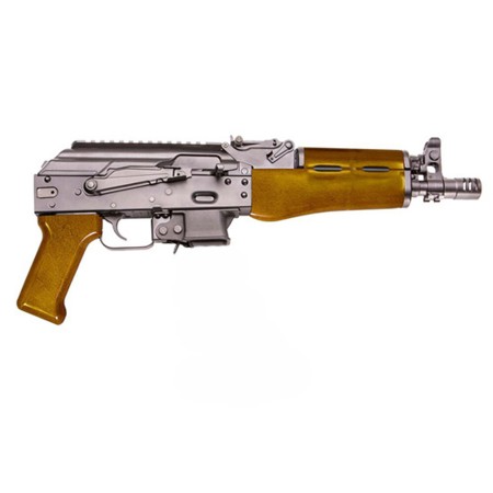 Kalashnikov KP-9 9x19mm Pistol, 9.33" Barrel, Amber Finished Wood. 10rd