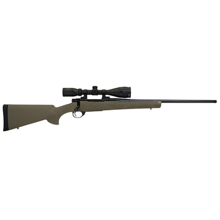 Howa M1500 Gamepro Gen2 7mm-08 Remington, 22" Barrel, Blued Rec/Barrel, Green Hogue Soft Grip Stock, GamePro 3.5-10x44mm, 4rd